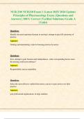 NUR 210&sol; NUR210 Exam 1 &lpar;Latest 2025&sol; 2026 Update&rpar; Principles of Pharmacology Exam &vert; Questions and Answers &vert; 100&percnt; Correct &lpar;Verified Solutions&rpar; Grade A &vert; Galen