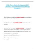 ISCD Exam Study Set Newest 2026  Questions and Correct Answers Already  Graded A&plus; 