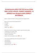 Comprehensive WGU C207 OA Success Guide 2026&colon; LATEST UPDATE&comma; CORRECT ANSWERS&comma; &plus;A GRADED Exam Blueprint With CORRECT RATIONALES