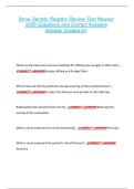 Bone Density Registry Review Test Newest  2026 Questions and Correct Answers  Already Graded A&plus; 