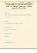 Midterm Exam Review&colon; NURS 100&sol; NURS100 -  Fundamentals of Nursing Guide &vert; &lpar;Latest  2026&sol; 2027 Update&rpar; Questions & Answers  &vert;100&percnt; Verified - WCU