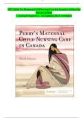 TEST BANK For Maternal Child Nursing Care 3rd Canadian Edition By  Keenan Lindsay  &vert; Verified Chapter's 1 - 25 Updated 2023&vert; Complete