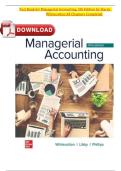 Test Bank for Managerial Accounting&comma; 5th Edition by Stacey   Whitecotton All Chapters Completed 