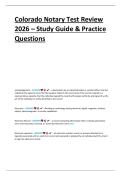 Colorado Notary Test Review 2026 &ndash; Study Guide & Practice Questions