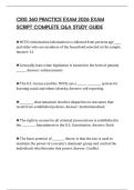 CRJS 360 PRACTICE EXAM 2026 EXAM SCRIPT COMPLETE Q&A STUDY GUIDE