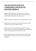 CRJS 360 PRACTICE EXAM 2026 COMPREHENSIVE QUESTIONS AND SOLUTIONS GRADED A&plus;