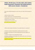 NR302 &sol; NR 302 Exam 2 V2 &lpar;New 2026 &sol; 2027 Update&rpar;  Health Assessment I &vert; Questions and Verified Answers &vert;  100&percnt; Correct &vert; Grade A - Chamberlain