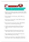 WGU - D291 Pre-Assessment Review Questions with Correct Answers