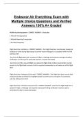 Endeavor Air Everything Exam with Multiple choice&period;&period;&period;Questions and Verified Answers 