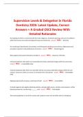 Florida ADEX OSCE Laws & Rules Dental Exam 2026 &ndash; LATEST UPDATE&comma; CORRECT ANSWERS&comma; &plus;A GRADED Practice Questions With In-Depth CORRECT RATIONALES