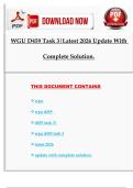 WGU D459 Task 3&vert;Latest 2026 Update with complete solution&period;