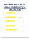 ABMDI EXAM TEST &vert; NEWEST ACTUAL  EXAM COMPLETE QUESTIONS AND  VERIFIED ANSWERS GRADED A&plus; &vert; 100&percnt;  PASS &vert; 2026 UPDATE&excl; 