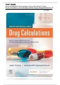 TEST BANK Brown and Mulholland&rsquo;s Drug Calculations&colon; Process and Problems for Clinical  Practice 11th Edition by Ann Tritak-Elmiger EdD RN&comma; Margaret Daingerfield EdD RN CNE 