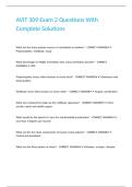 AVIT 309 Exam 2 Questions With Complete Solutions&period;