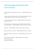 ICBC Knowledge test questions with correct answers&period;