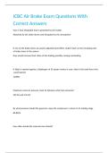 ICBC Air Brake Exam Questions With Correct Answers