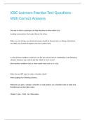 ICBC Learners Practice Test Questions With Correct Answers&period;