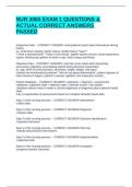 NUR 3065 EXAM 1 QUESTIONS & ACTUAL CORRECT ANSWERS PASSED