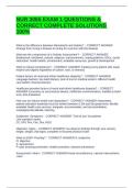 NUR 3065 EXAM 1 QUESTIONS & CORRECT COMPLETE SOLUTIONS 100&percnt;
