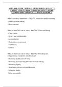 NURS 3004&colon; WEEK 7 ETHICAL LEADERSHIP AND SAFETY  &lpar;LATEST UPDATE&rpar; REAL QUESTIONS AND  VERIFIED  ANSWERS &vert;100&percnt; CORRECT &vert; ALREADY GRADED  A 
