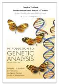 Complete Test Bank Introduction to Genetic Analysis&comma; 12th Edition&period; By Anthony Griffiths&comma; John Doebley&comma; Catherine Peichel&comma; David Wassarman &lpar;All Chapters Covered&comma; 100&percnt; Verified Answers&rpar;