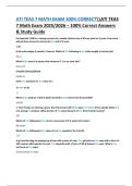 ATI TEAS 7 Math Exam 2025&sol;2026 &ndash; Complete Study Guide & Practice Questions