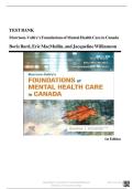 COMPLETE TEST BANK &ndash; Morrison-Valfre&rsquo;s Mental Health Care in Canada 1st Edition &lpar;2022&rpar; &vert; Verified Answers &vert; Exam-Prep Ready &vert; Newest Edition &vert; Graded A&plus;