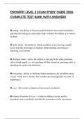 CROSSFIT LEVEL 2 EXAM STUDY GUIDE 2026 COMPLETE TEST BANK WITH ANSWERS