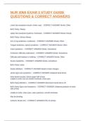 NUR 3065 EXAM 3 STUDY GUIDE QUESTIONS & CORRECT ANSWERS