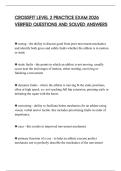 CROSSFIT LEVEL 2 PRACTICE EXAM 2026 VERIFIED QUESTIONS AND SOLVED ANSWERS