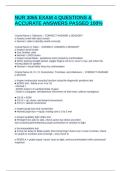 NUR 3065 EXAM 4 QUESTIONS & ACCURATE ANSWERS PASSED 100&percnt;