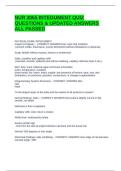 NUR 3065 INTEGUMENT QUIZ QUESTIONS & UPDATED ANSWERS ALL PASSED