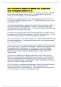 ROLE AND SCOPE 2026 CORE EXAM TEST QUESTIONS AND ANSWERS GUARANTEE A&plus;