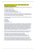 ROLE AND SCOPE 2026 TEST PAPER QUESTIONS AND ANSWERS GUARANTEE A&plus;