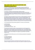 ROLE AND SCOPE 2026 EXAM QUESTIONS AND ANSWERS GUARANTEE A&plus;