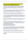 ROLE AND SCOPE COMPREHENSIVE EXAM UPDATED QUESTIONS AND ANSWERS GUARANTEE A&plus;