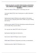 NURS 1111 EXAM 1 &lpar;LATEST UPDATE&rpar; REAL QUESTIONS  AND VERIFIED ANSWERS &vert;100&percnt; CORRECT &vert; ALREADY  GRADED A