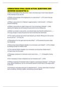 LIFEBOATMAN FINAL EXAM ACTUAL QUESTIONS AND ANSWERS GUARANTEE A&plus;