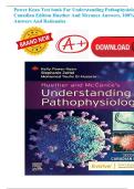 2026&sol;2027 Power Kean Test bank For Understanding Pathophysiology 2nd Canadian Edition Huether And Mccance Answers&comma; 100&percnt; Correct Answers And Rationales