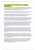 CPSA UPDATED TESTED QUESTIONS AND ANSWERS GUARANTEE A&plus;