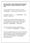 Bio 340 Exam 1 Ultimate Study Guide&colon; Accurate Quizzes with Verified Answers for an A Grade &lpar;2026&rpar;