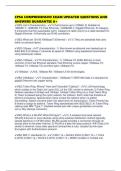CPSA COMPREHENSIVE EXAM UPDATED QUESTIONS AND ANSWERS GUARANTEE A&plus;