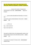  BIO 340 Holechek Exam Two&colon; Graded A Questions & Detailed Verified Answers