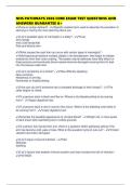 NHS PATHWAYS 2026 CORE EXAM TEST QUESTIONS AND ANSWERS GUARANTEE A&plus;