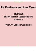 Tennessee Business and Law Exam PDF &ndash; Contractor Licensing Study and Practice Guide 2025&sol;2026
