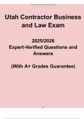 Utah Contractor Business and Law Exam PDF &ndash; Licensing Study and Practice Guide 2025&sol;2026