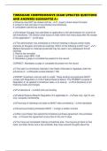 TIMESHARE COMPREHENSIVE EXAM UPDATED QUESTIONS AND ANSWERS GUARANTEE A&plus;