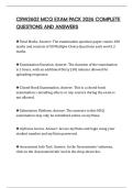 CRW2602 MCQ EXAM PACK 2026 COMPLETE QUESTIONS AND ANSWERS