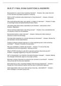 BUS 271 FINAL EXAM QUESTIONS & ANSWERS