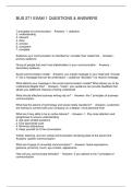 BUS 271 EXAM 1 QUESTIONS & ANSWERS